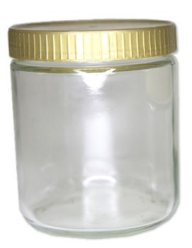 Neutrale Honiggläser 500 g mit Deckel