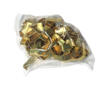 Goldclips für Bodenbeutel - 100 Stück