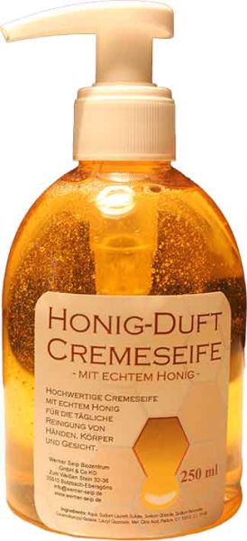 Honig Creme Seife im Spender  - 250ml