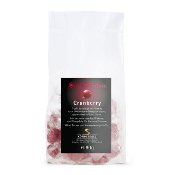 SaltzBonbon Cranberry Tüte 80g