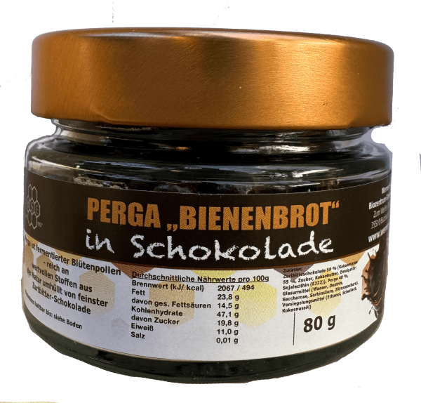 Perga "Bienenbrot" in Zartbitter - Schokolade 80g *NEU*